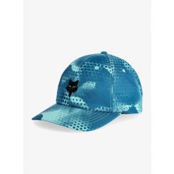 Czapka z daszkiem Fox Aop Adjustable Hat. Niebieskie czapki męskie FOX, bez wzorów. Za 151.99 zł.