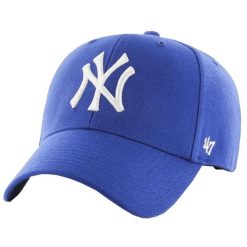 Czapka z daszkiem - New York Yankees Czapka regulowana. Niebieskie czapki z daszkiem damskie 47 Brand, bez wzorów. Za 186.50 zł.