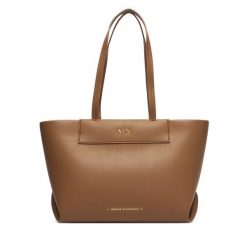 Torebka Armani Exchange. Brązowe torebki klasyczne damskie Armani Exchange, bez wzorów, bez dodatków. Za 654.99 zł.
