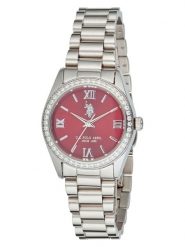 U.S. Polo Assn. Zegarek kwarcowy w kolorze srebrno-czerwonym rozmiar: onesize. Szare, analogowe zegarki damskie U.S. Polo Assn., metalowe. Za 217.99 zł.