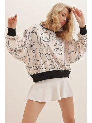 Trend Alaçatı Stili Bluza w kolorze beżowym rozmiar: S. Brązowe bluzy bez kaptura damskie Trend Alaçatı Stili, s. Za 86.57 zł.