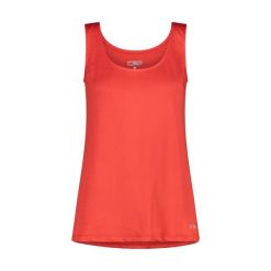 Damski tank top CMP. Czerwone topy damskie CMP, bez wzorów, bez kołnierzyka. W wyprzedaży za 139.65 zł.