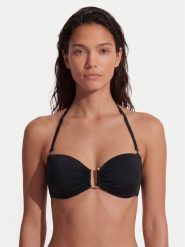 Max Mara Beachwear Góra od bikini Amelia 2616821239 Czarny. Czarne bikini damskie Max Mara Beachwear, bez wzorów. Za 639.99 zł.