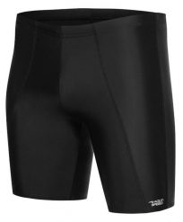 Spodenki pływackie jammer męskie Aqua Speed Long. Czarne kąpielówki męskie Aqua-Speed, m, bez wzorów, z dzianiny, na fitness i siłownię. Za 83.99 zł.