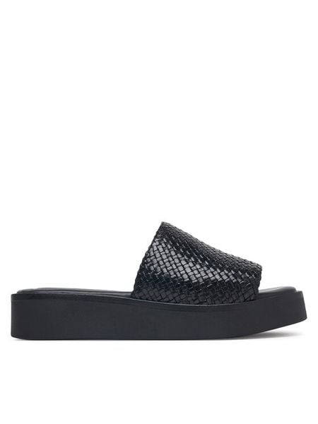Vagabond Shoemakers Klapki Danya 6204-025-20 Czarny. Czarne klapki damskie Vagabond Shoemakers, bez wzorów, ze skóry, bez obcasa. Za 519.99 zł.