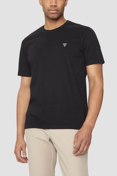 GUESS Granatowy bawełniany t-shirt męski Patch, Rozmiar XL. Niebieskie t-shirty męskie Guess, m, z aplikacjami, z bawełny, bez kołnierzyka. W wyprzedaży za 89.99 zł.