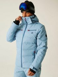 Dare 2b Kurtka narciarska "Speed ll" w kolorze błękitnym rozmiar: M. Niebieskie kurtki narciarskie i snowboardowe damskie Dare 2b, m, bez wzorów, bez kaptura, narciarskie. Za 546.48 zł.