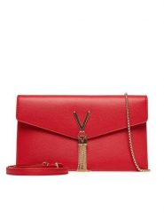 Valentino Torebka Luxe VBS9XJ17 Czerwony. Czerwone torebki wieczorowe Valentino, bez wzorów, ze skóry, wizytowe, bez kołnierzyka, bez ramiączek. Za 439.99 zł.