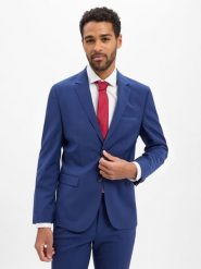 HUGO kurtka modułowa -Arti Mężczyźni Super Slim Fit niebieski, 52. Niebieskie kurtki męskie Hugo, m, bez wzorów, z wełny, eleganckie, bez kaptura. Za 1,449.95 zł.