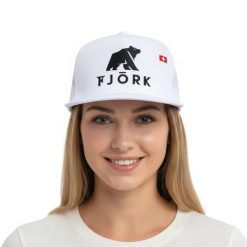 Czapka Trucker Fjork. Czarne czapki męskie FJORK MERINO, na lato, bez wzorów, z bawełny, eleganckie. Za 129.00 zł.