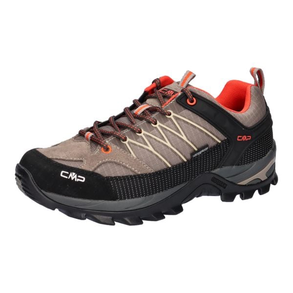 Buty sportowe męskie trekkingowe CMP Rigel wodoodporne. Czarne buty trekkingowe męskie CMP, z materiału, bez zapięcia. Za 279.99 zł.