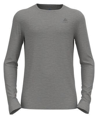 T-shirt thermique Odlo BL TOP col rond manches longues MERINO 200. Szare bielizna termoaktywna męska Odlo, l, bez wzorów, z wełny. Za 332.26 zł.