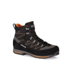 Męskie buty górskie na szeroką stopę AKU Trekker Lite III WIDE GTX. Czarne buty trekkingowe męskie Aku, z materiału, za kostkę, bez zapięcia, trekkingowe. Za 933.00 zł.