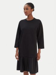 JOOP! Sukienka codzienna Tarika 10007096 Czarny Relaxed Fit. Czarne sukienki damskie Joop!, na co dzień, bez wzorów, z bawełny, bez kołnierzyka, bez ramiączek, proste. Za 739.99 zł.