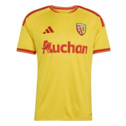 Koszulka domowa RC Lens 2026/27. Żółte t-shirty damskie Adidas, l, bez wzorów, ze lnu, bez kołnierzyka. Za 431.00 zł.