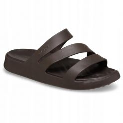 Klapki Dla Dorosłych Crocs Getaway Strappy. Brązowe klapki i japonki męskie Crocs, z materiału. Za 139.99 zł.