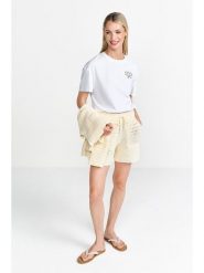 Rich & Royal Koszulka w kolorze białym rozmiar: L. Białe bluzki damskie Rich & Royal, l, bez wzorów, z bawełny, bez kołnierzyka, bez ramiączek. Za 109.52 zł.