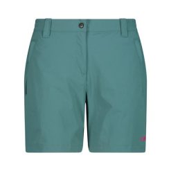 Damskie spodenki turystyczne CMP. Zielone szorty damskie CMP, bez wzorów, sportowe. Za 290.50 zł.