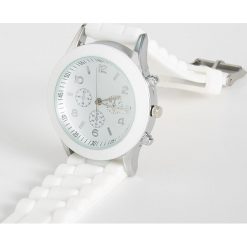 Biały zegarek - Biały. Białe zegarki damskie Sinsay. Za 24.99 zł.