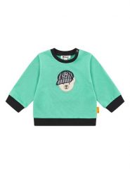 Steiff Bluza w kolorze zielonym rozmiar: 80. Zielone bluzy i bluzki niemowlęce Steiff, bez wzorów, z bawełny, bez ramiączek, bez kaptura. Za 73.99 zł.