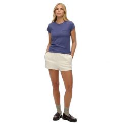 Koszulka damska Superdry Athletic Essential Slub. Niebieskie topy sportowe damskie Superdry., s, bez wzorów, bez ramiączek. Za 123.15 zł.