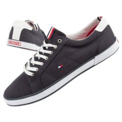 Trampki Tommy Hilfiger FM0FM00596403 niebieskie. Niebieskie trampki i tenisówki męskie bez wzorów, z gumy, bez zapięcia. Za 414.66 zł.