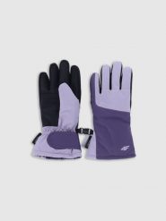 4F Rękawiczki narciarskie Thinsulate dziecięce - fioletowe S. Fioletowe rękawiczki dziecięce 4f, z materiału, bez ramiączek. Za 129.99 zł.