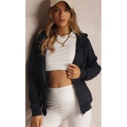 Granatowa Bluza z Kapturem Zapinana na Suwak Edan. Niebieskie bluzy z kapturem damskie Renee, l, z jeansu. Za 44.99 zł.