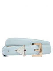 Guess Pasek Damski BW9320 P6125 Niebieski jasny. Niebieskie paski damskie Guess, z aplikacjami, ze skóry. Za 189.99 zł.