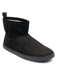 Groundies Skórzane buty "Cozy Boot " w kolorze czarnym do chodzenia na boso rozmiar: 40. Czarne botki damskie Groundies, z wełny, bez obcasa, bez zapięcia. Za 304.99 zł.