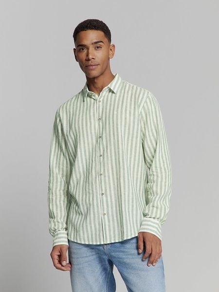 No Excess Koszula - Regular fit - w kolorze zielonym rozmiar: XL. Zielone koszule męskie No Excess, xl, bez wzorów, bez kołnierzyka, bez ramiączek. Za 112.83 zł.