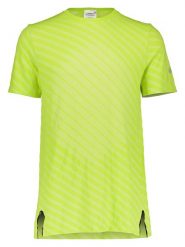 Asics Koszulka sportowa w kolorze jaskrawozielonym rozmiar: M. Zielone t-shirty sportowe męskie Asics, m, z materiału, bez ramiączek, outdoorowe. Za 96.60 zł.