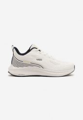 Biało-Granatowe Buty Sportowe Sneakersy z Siateczki na Piankowej Podeszwie Saralia. Białe buty sportowe na co dzień męskie Born2be, z jeansu, bez zapięcia. Za 129.99 zł.