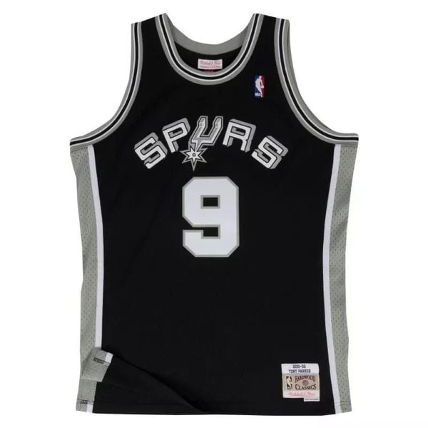 Koszulka męska do koszykówki Mitchell & NBA San Antonio Spurs Spurs Tony Parker. Czarne t-shirty sportowe męskie Mitchell & Ness, m, bez ramiączek, do koszykówki. Za 559.00 zł.