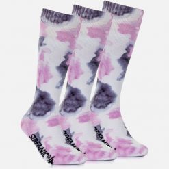 Skarpety Damskie Zimowe Narciarskie Zestaw 3 sztuk SURFANIC Pro Tech Watercolour. Białe skarpetki damskie Surfanic, bez wzorów. Za 109.99 zł.