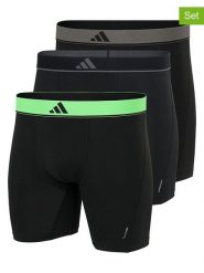 Adidas Bokserki (3 pary) w kolorze granatowo-czarnym rozmiar: S. Czarne bokserki męskie Adidas, bez wzorów. Za 94.95 zł.