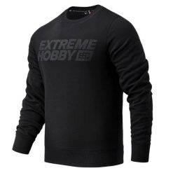 Bluza męska EXTREME HOBBY BLOCK. Czarne bluzy bez kaptura męskie EXTREME HOBBY, l, z bawełny. Za 239.00 zł.