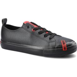 Czarne Trampki Big Star Damskie Wiązane Półbuty. Czarne półbuty damskie Big Star, bez wzorów, z gumy. Za 109.00 zł.