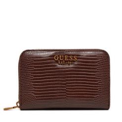 Portfel Guess. Brązowe portfele damskie Guess, z aplikacjami. Za 189.99 zł.