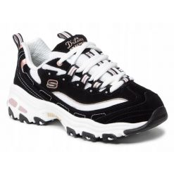 Buty damskie SKECHERS D'LITES 13154-BKRG sneakersy niskie sportowe 36,9. Czarne buty sportowe na co dzień damskie Skechers, bez wzorów, trekkingowe, Skechers Sport. Za 285.00 zł.