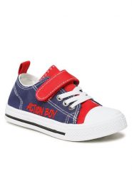 Action Boy Trampki CF21209 Granatowy. Niebieskie trampki i tenisówki chłopięce Action Boy, bez wzorów, z materiału, bez zapięcia. Za 49.99 zł.