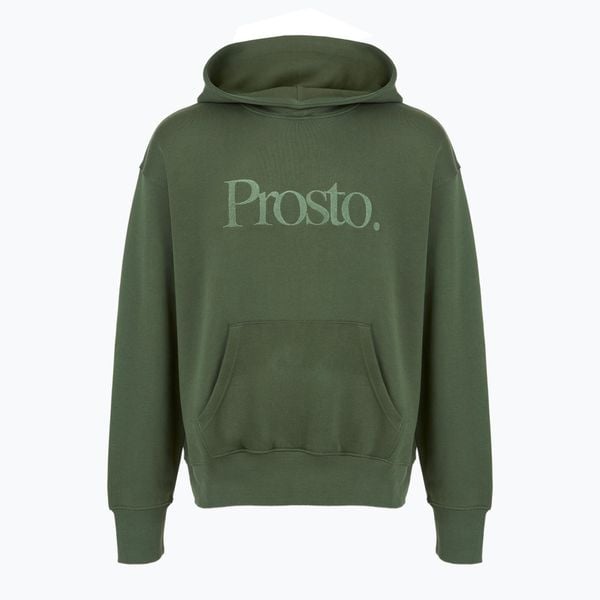 Bluza męska PROSTO Mizo Hoodie. Zielone bluzy bez kaptura męskie Prosto., m, z materiału. Za 249.99 zł.
