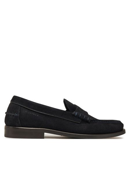 Tommy Hilfiger Mokasyny Classic Hilfiger Suede Loafer FM0FM05363 Granatowy. Niebieskie mokasyny męskie Tommy Hilfiger, ze skóry. Za 339.99 zł.