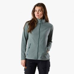 Bluza polarowa hiking damska Swedemount Lofoten Fleece wodoodporna. Zielone bluzy bez kaptura damskie SWEDEMOUNT, z polaru. W wyprzedaży za 185.00 zł.