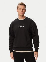 Adidas Bluza Essentials Linear Fleece JM1759 Czarny Regular Fit. Czarne bluzy bez kaptura męskie Adidas, m, z bawełny. Za 215.99 zł.