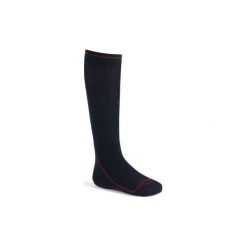 Ciepłe skarpety jeździeckie 500 Warm. Niebieskie skarpetki damskie FOUGANZA, bez wzorów, z elastanu. Za 29.99 zł.
