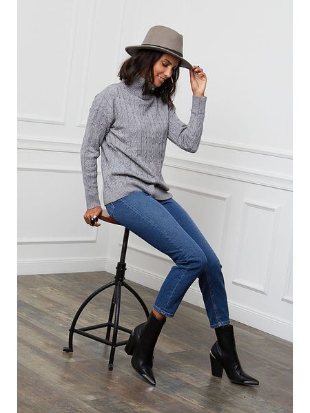 L'armoire de Suzette Golf w kolorze szarym rozmiar: 34/36. Szare golfy damskie L'armoire de Suzette, l, bez wzorów, z kaszmiru, bez ramiączek. Za 157.35 zł.