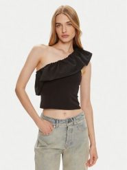 ONLY Bluzka Soffy 15320339 Czarny Regular Fit. Czarne bluzki damskie Only, l, bez wzorów, z bawełny, bez ramiączek. Za 49.99 zł.
