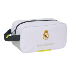 Torba podróżna na buty Real Madrid C.F. Biały. Białe torebki klasyczne damskie Real Madrid, bez wzorów, bez dodatków. Za 66.40 zł.