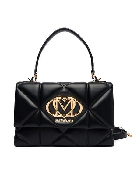 LOVE MOSCHINO Torebka JC4112PP1OLC0000 Czarny. Czarne torebki klasyczne damskie Love Moschino, bez wzorów, ze skóry, bez dodatków. Za 1,029.00 zł.